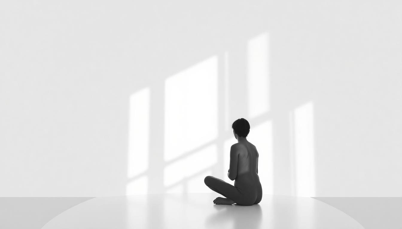 Person meditating peacefully in a minimalist room promoting best vegan supplements for anxiety 2025