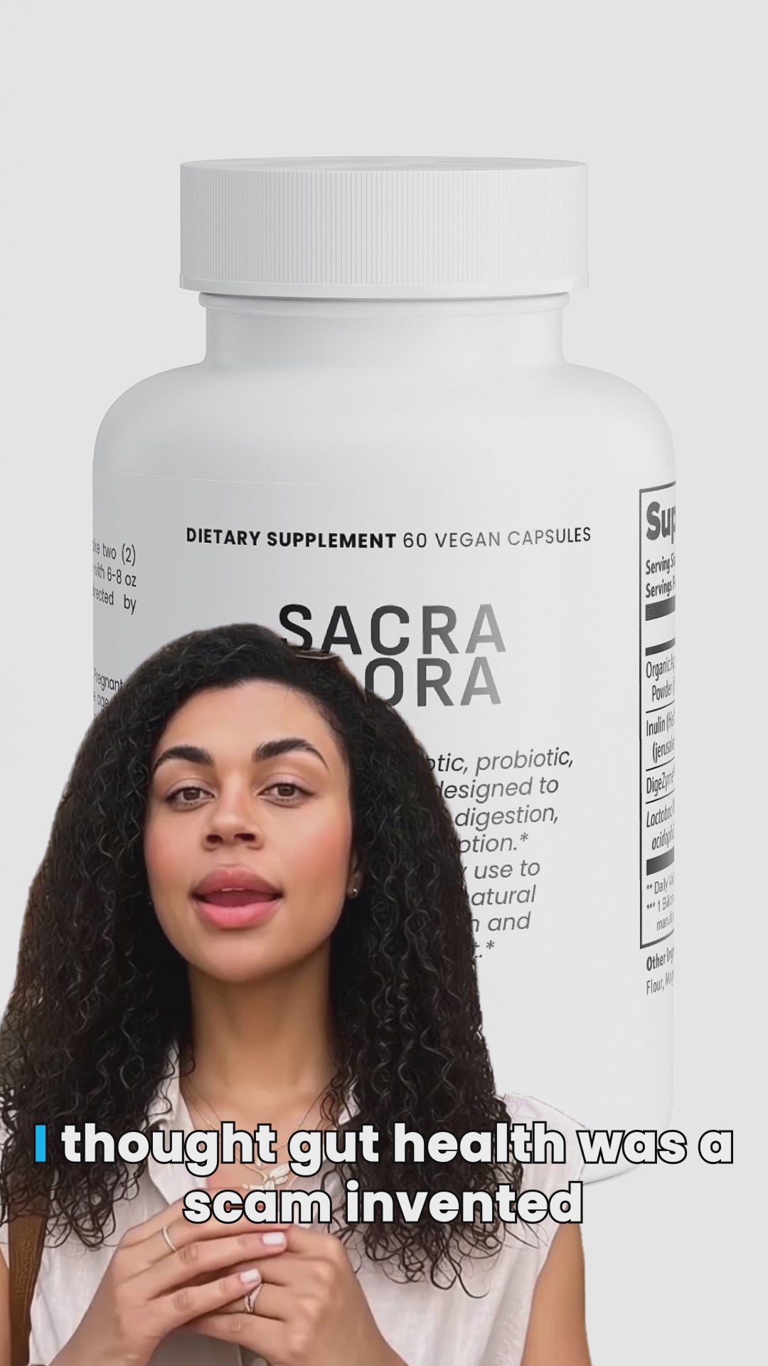 SACRAHAUS Sacra Flora Vegan Gut Health Supplements