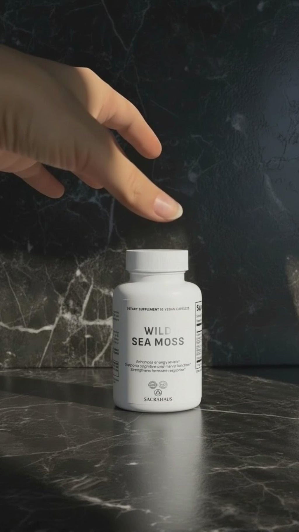 SACRAHAUS Wild Sea Moss Capsules - Vegan Energy Support