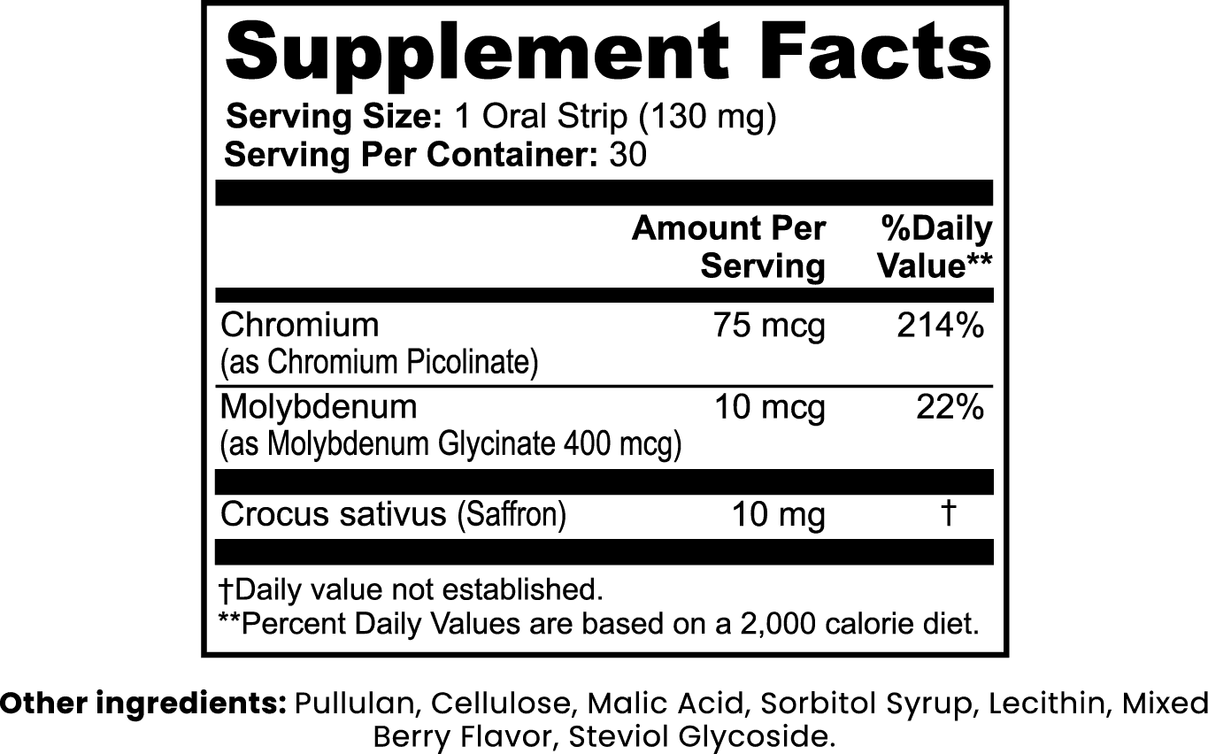 SACRAHAUS appetite suppressant strips in a sleek packaging for weight management support