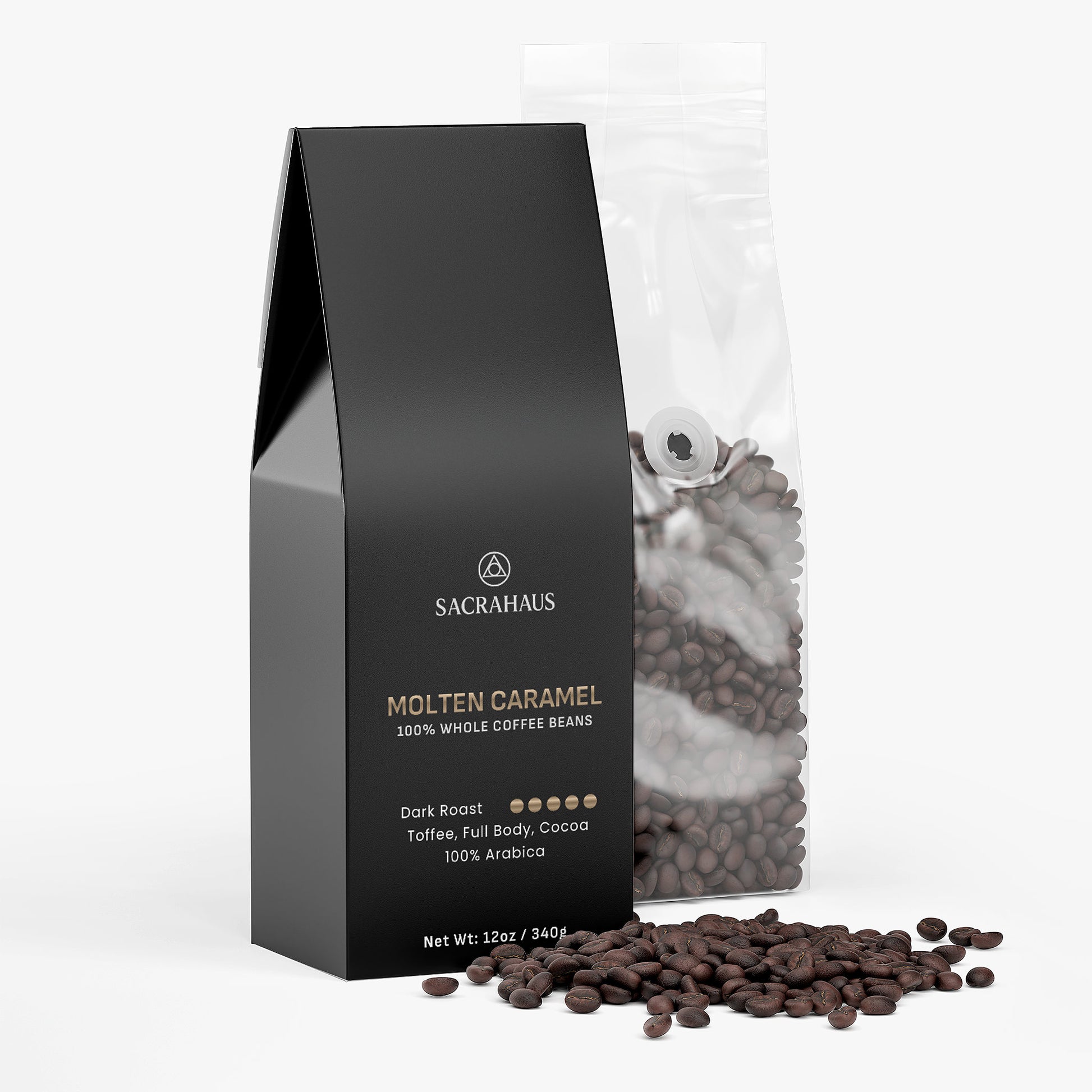 SACRAHAUS Molten Caramel Dark Roast Coffee Beans
