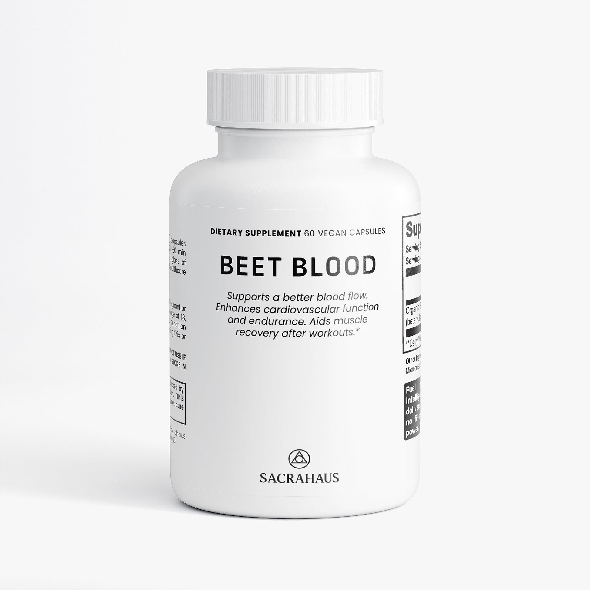 SACRAHAUS vegan beet supplement Beet Blood dietary capsules for blood flow and muscle recovery
