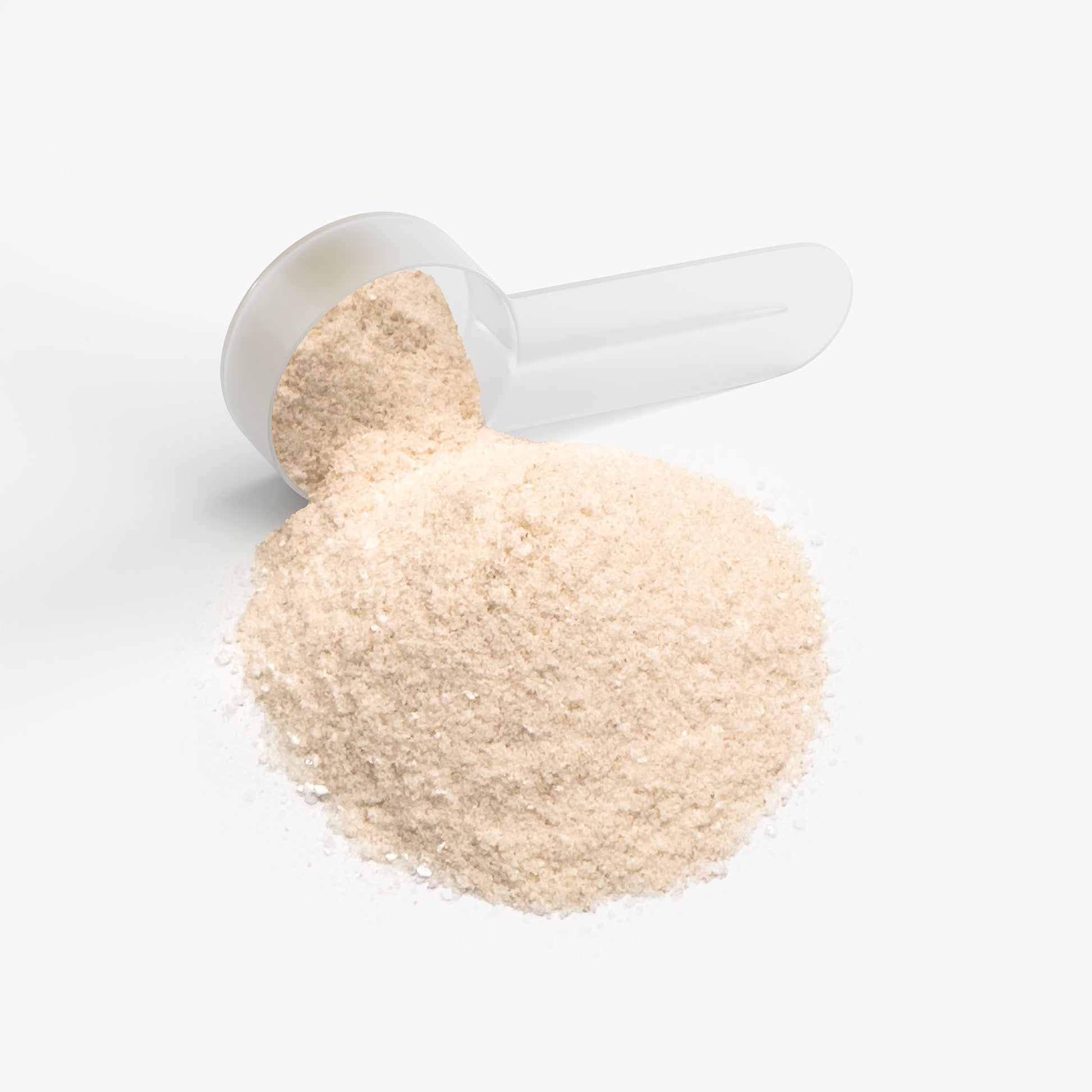 SACRAHAUS vegan hydration powder in a scoop on a white background for optimal electrolyte replenishment